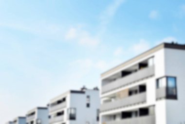 Yeni apartmanlar bulanık arka plan