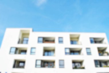 Yeni apartmanlar bulanık arka plan