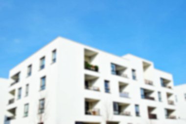 Yeni apartmanlar bulanık arka plan