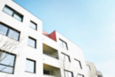 Yeni apartmanlar bulanık arka plan