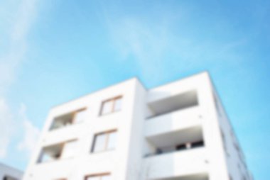 Yeni apartmanlar bulanık arka plan