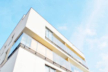 Yeni apartmanlar bulanık arka plan