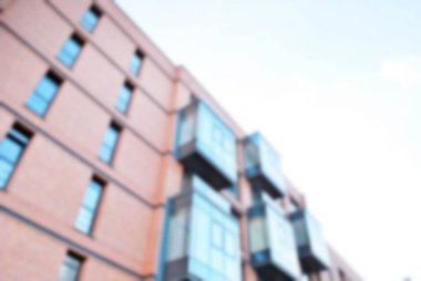 Yeni apartmanlar bulanık arka plan