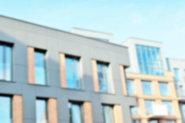 Yeni apartmanlar bulanık arka plan