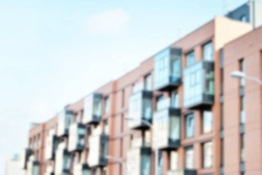 Yeni apartmanlar bulanık arka plan