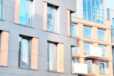 Yeni apartmanlar bulanık arka plan