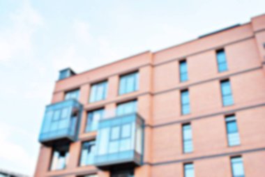 Yeni apartmanlar bulanık arka plan