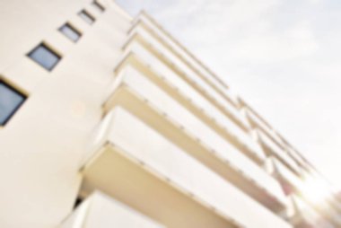 Yeni apartmanlar bulanık arka plan