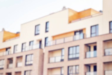 Yeni apartmanlar bulanık arka plan