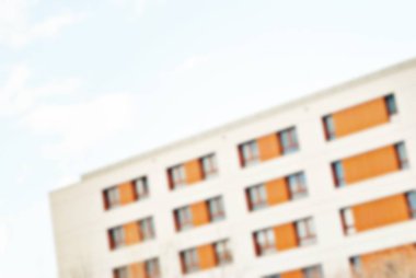 Yeni apartmanlar bulanık arka plan