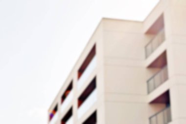 Yeni apartmanlar bulanık arka plan