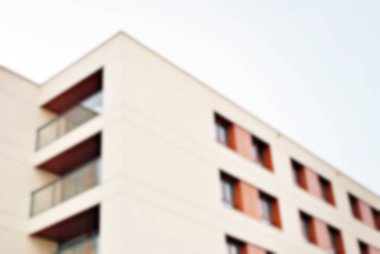 Yeni apartmanlar bulanık arka plan
