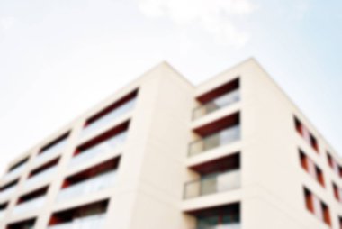 Yeni apartmanlar bulanık arka plan