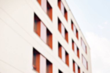 Yeni apartmanlar bulanık arka plan