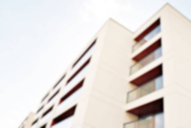 Yeni apartmanlar bulanık arka plan