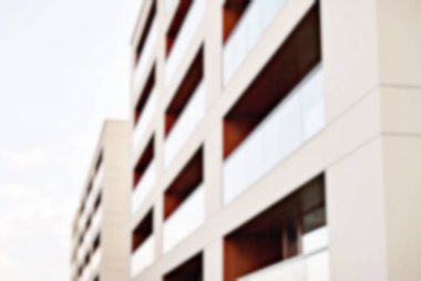 Yeni apartmanlar bulanık arka plan