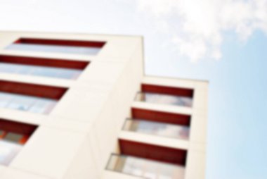 Yeni apartmanlar bulanık arka plan