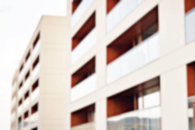 Yeni apartmanlar bulanık arka plan
