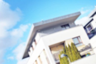 Yeni apartmanlar bulanık arka plan
