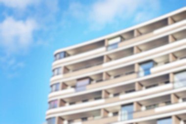 Yeni apartmanlar bulanık arka plan