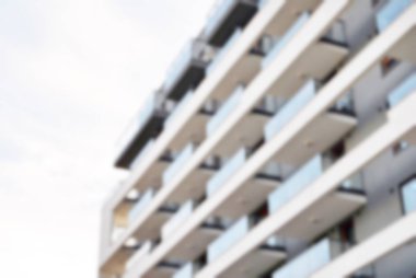 Yeni apartmanlar bulanık arka plan