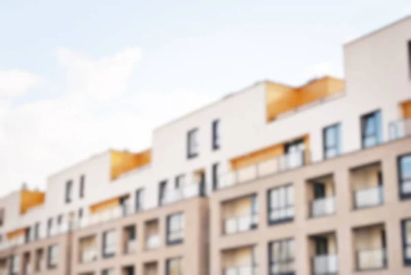 New apartment buildings blurred background