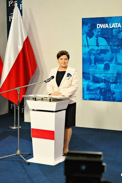 Primeiro-Ministro polaco Beata Szydlo — Fotografia de Stock