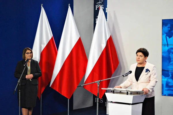 Primeiro-Ministro polaco Beata Szydlo — Fotografia de Stock