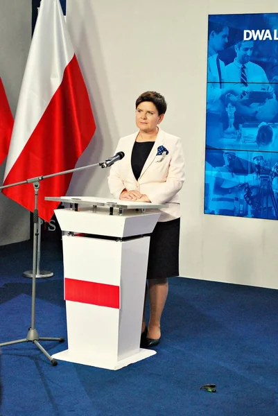 Primeiro-Ministro polaco Beata Szydlo — Fotografia de Stock
