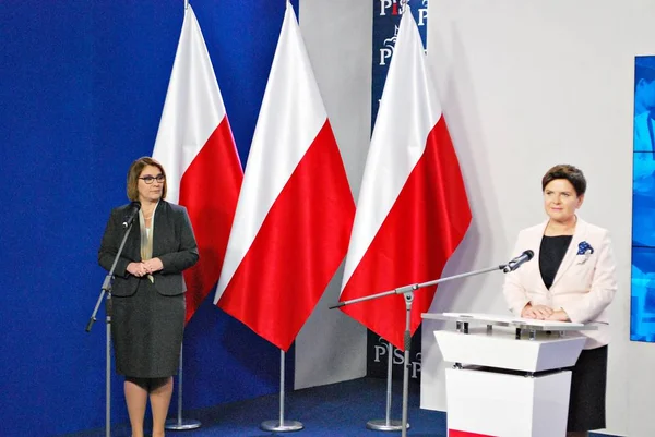 Lengyel miniszterelnök Beáta Szydlo — Stock Fotó