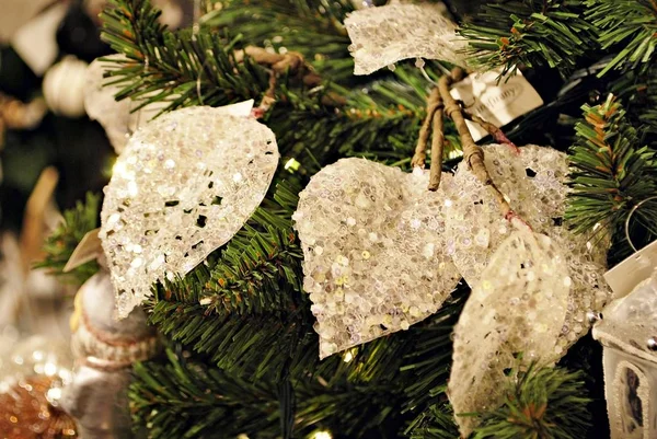 Decoração Natal Fundo Decoração Para Festa Férias — Fotografia de Stock