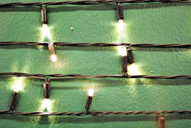 Bir dizi Noel ışığı.