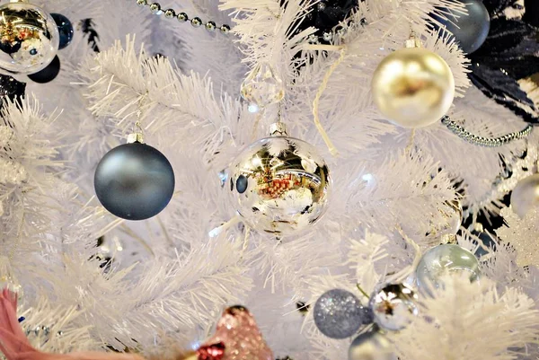 Noel Dekorasyon Arka Plan Noel Süsleri Tatil Partisi Için Dekorasyon — Stok fotoğraf