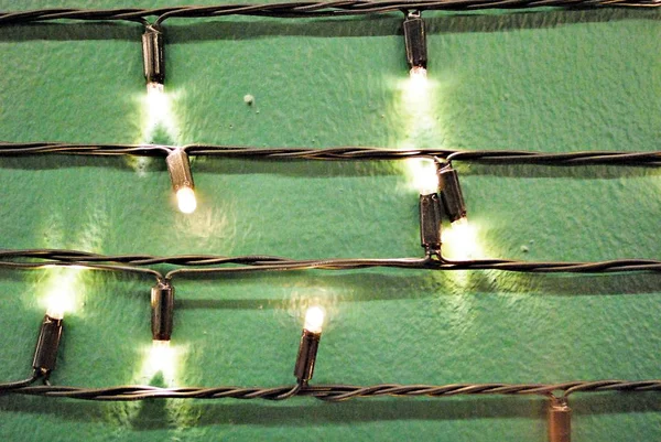 Bir dizi Noel ışığı.