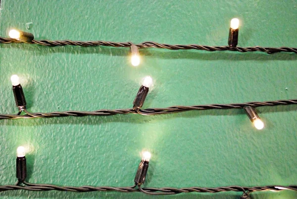 Bir dizi Noel ışığı.