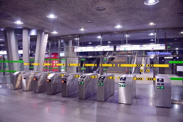 Варшава Польша Января 2018 Second Line Warsaw Subway System Интерьер — стоковое фото