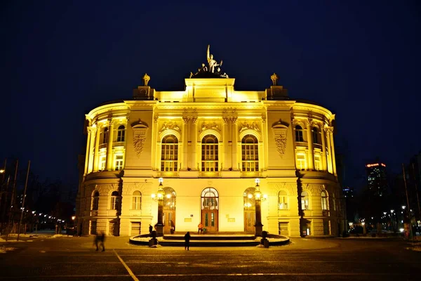 Historisches Gebäude Bei Nacht — Stockfoto