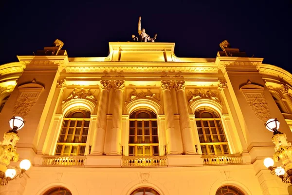 Historisches Gebäude Bei Nacht — Stockfoto