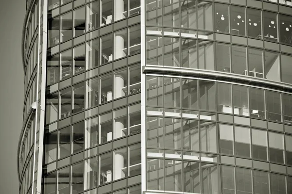 Moderno Edificio Oficinas Detalles Arquitectónicos Del Edificio Moderno Blanco Negro —  Fotos de Stock