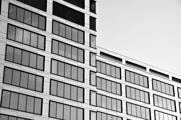Moderno Edificio Uffici Dettagli Architettonici Dell Edificio Moderno Bianco Nero — Foto Stock