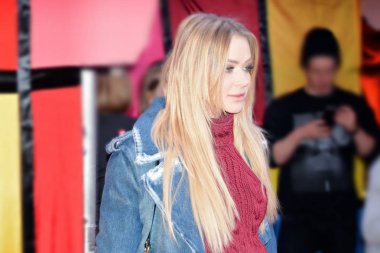 Varşova, Polonya. 14 Ocak 2018. Aleksandra Ciupa Polonyalı model, Tv sunucusu ve ünlü. Model Eurovision Şarkı Yarışması'ndaki 2014 yılında ortaya çıktı. O da Bayan Mazovia oldu. Bir hayır etkinliği sırasında.