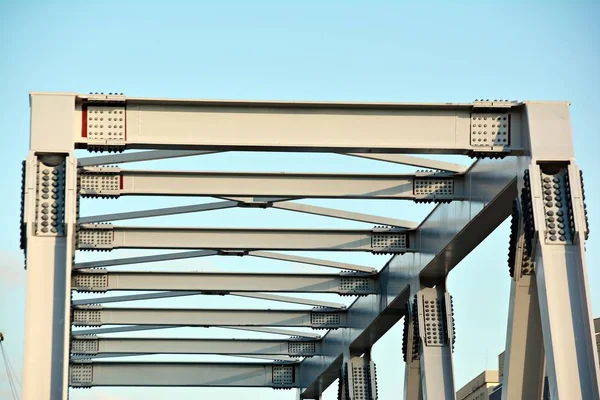 Viaduct Aanbouw Stad — Stockfoto