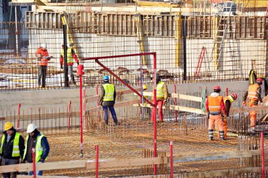 İnşaat site işçileri City