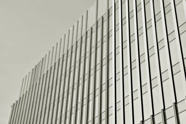 Prédio Escritórios Construção Negócios Exterior Edifício Preto Branco — Fotografia de Stock