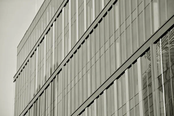 Prédio Escritórios Construção Negócios Exterior Edifício Preto Branco — Fotografia de Stock