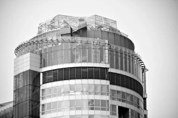 Palazzo Degli Uffici Business Building Esterno Dell Edificio Bianco Nero — Foto Stock