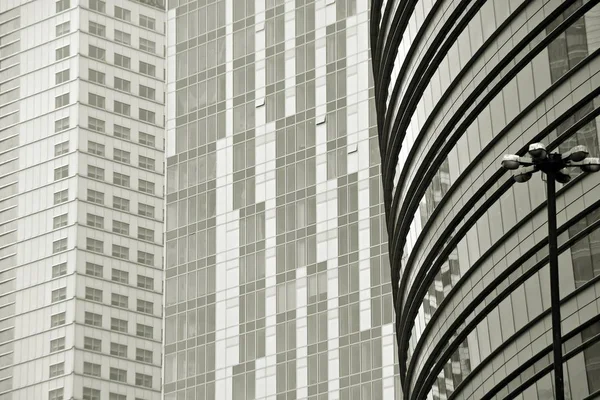 Office Building Business Building Exterior Building Black White — Stock Photo, Image