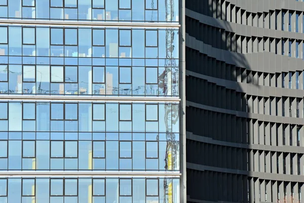 Moderno Edificio Oficinas Con Fachada Vidrio —  Fotos de Stock