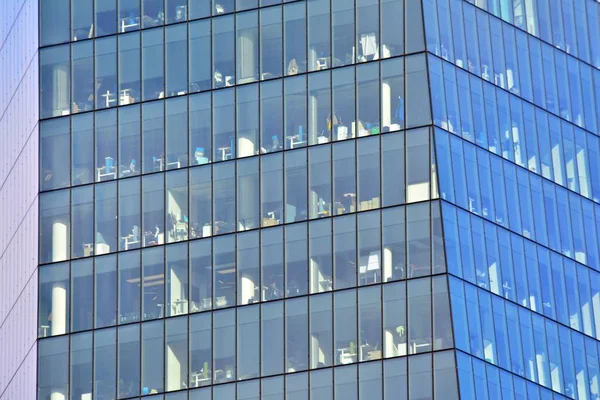 Las Paredes Cristal Edificio Oficinas Fondo Negocios — Foto de Stock