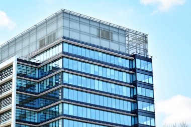 Cam duvarlar bir ofis binası - iş geçmişi